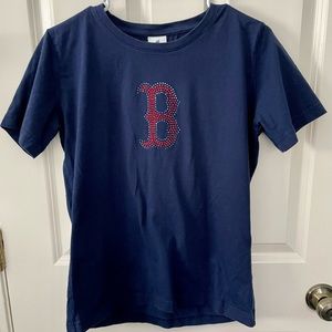 Women’s Medium Boston Red Sox bedazzled Blue T-shirt